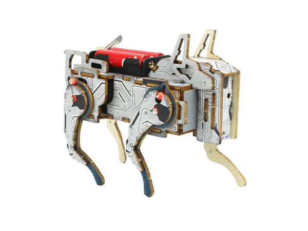 Voice Activated Mechanical Dog, assembled